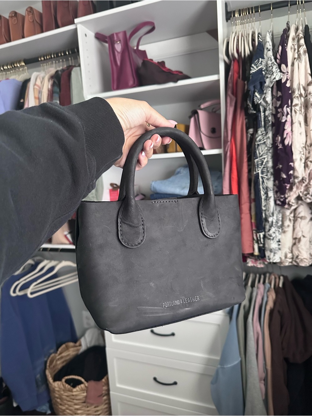 Portland Leather Goods Shadow Black Raindrop